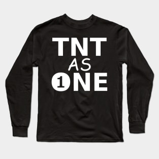 TNT As One White Text Long Sleeve T-Shirt